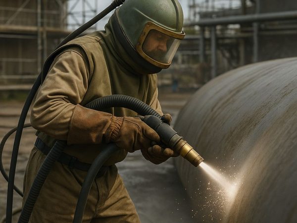 grit-blasting